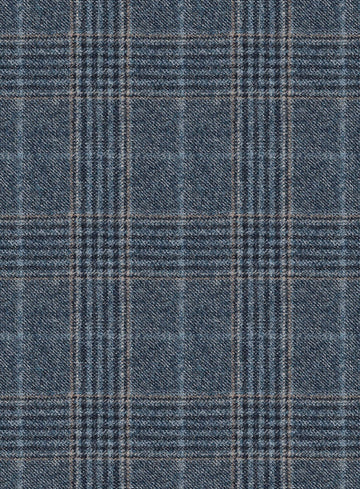 Reda Homio Blue Checks Wool Jacket - StudioSuits