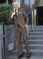 Reda Homio Brown Checks Wool Suit - StudioSuits