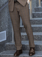 Reda Homio Brown Checks Wool Suit - StudioSuits