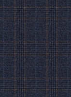Reda Homio Dark Blue Checks Wool Jacket - StudioSuits