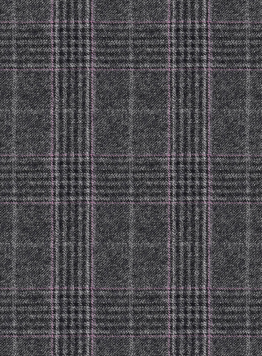 Reda Homio Gray Checks Wool Jacket - StudioSuits