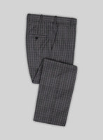 Reda Homio Gray Checks Wool Pants - StudioSuits
