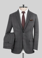 Reda Homio Gray Checks Wool Suit - StudioSuits