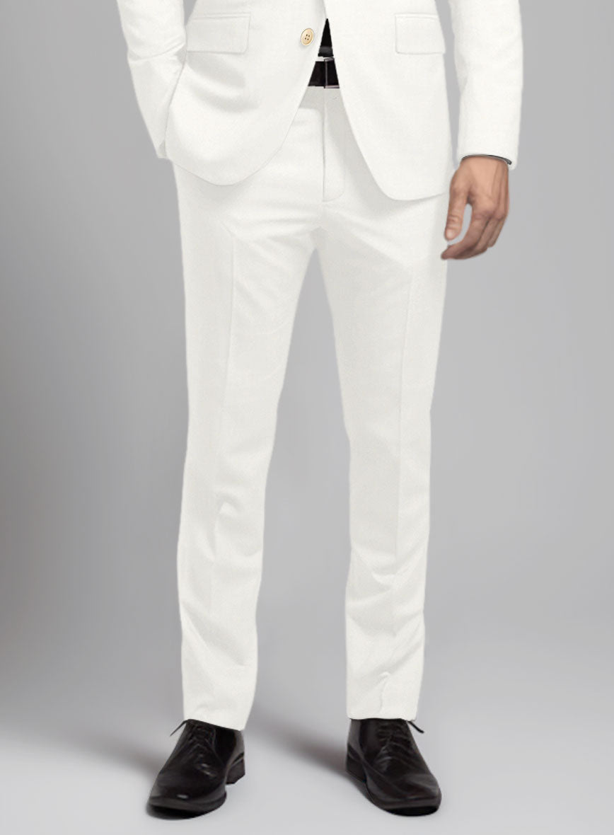 Reda Ivory Pure Wool Pants - StudioSuits