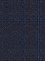 Reda Jeromi Dark Blue Checks Wool Suit - StudioSuits