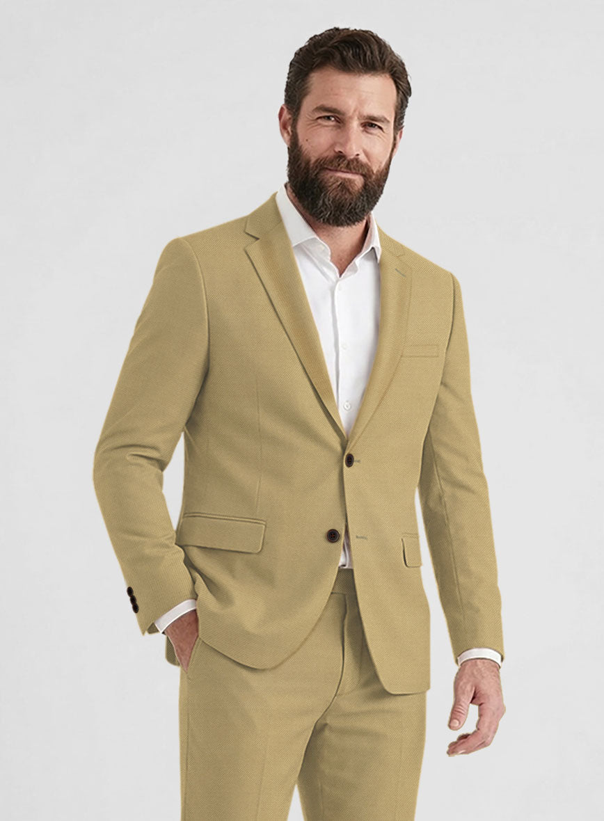 Reda Khaki Pure Wool Suit - StudioSuits