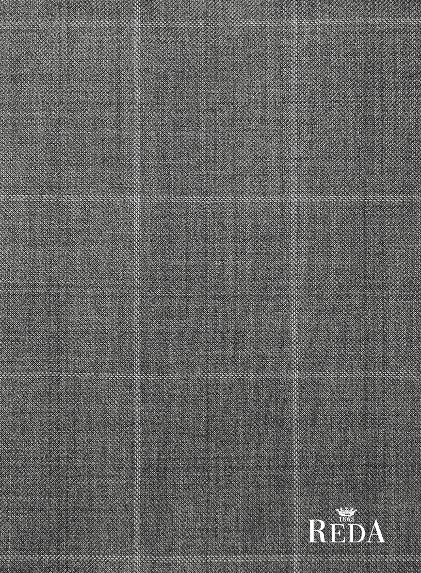 Reda Lindale Gray Checks Wool Jacket - StudioSuits