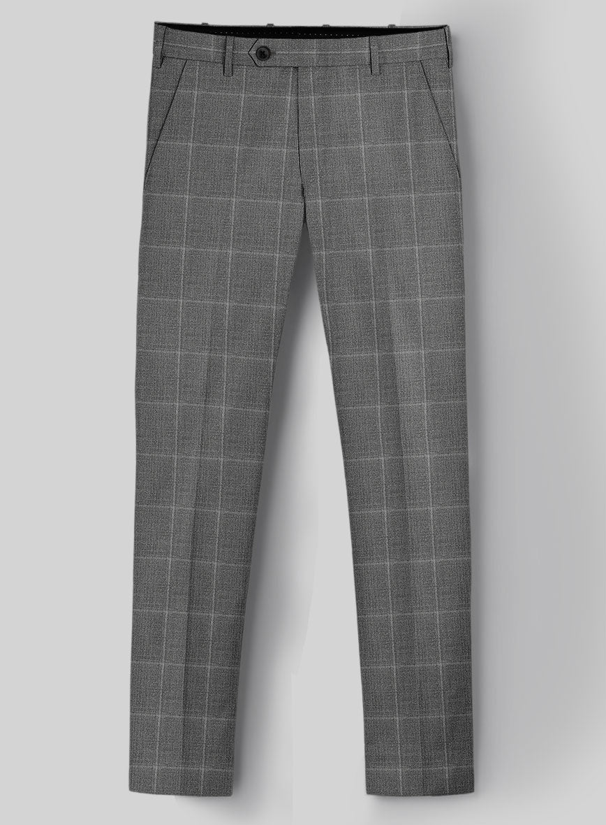 Reda Lindale Gray Checks Wool Suit - StudioSuits