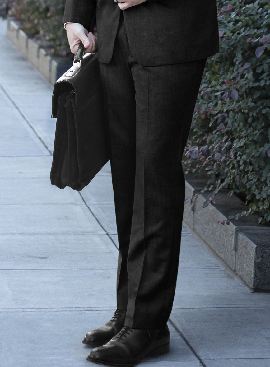 Reda Martes Black Checks Wool Suit - StudioSuits