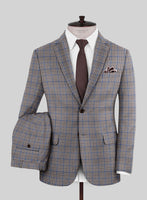 Reda Matio Brown Checks Wool Suit - StudioSuits