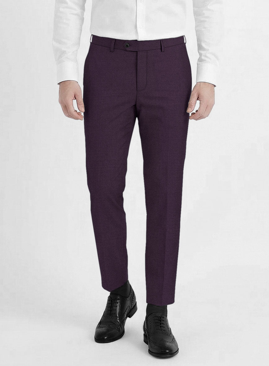 Reda Mauve Wool Pants - StudioSuits