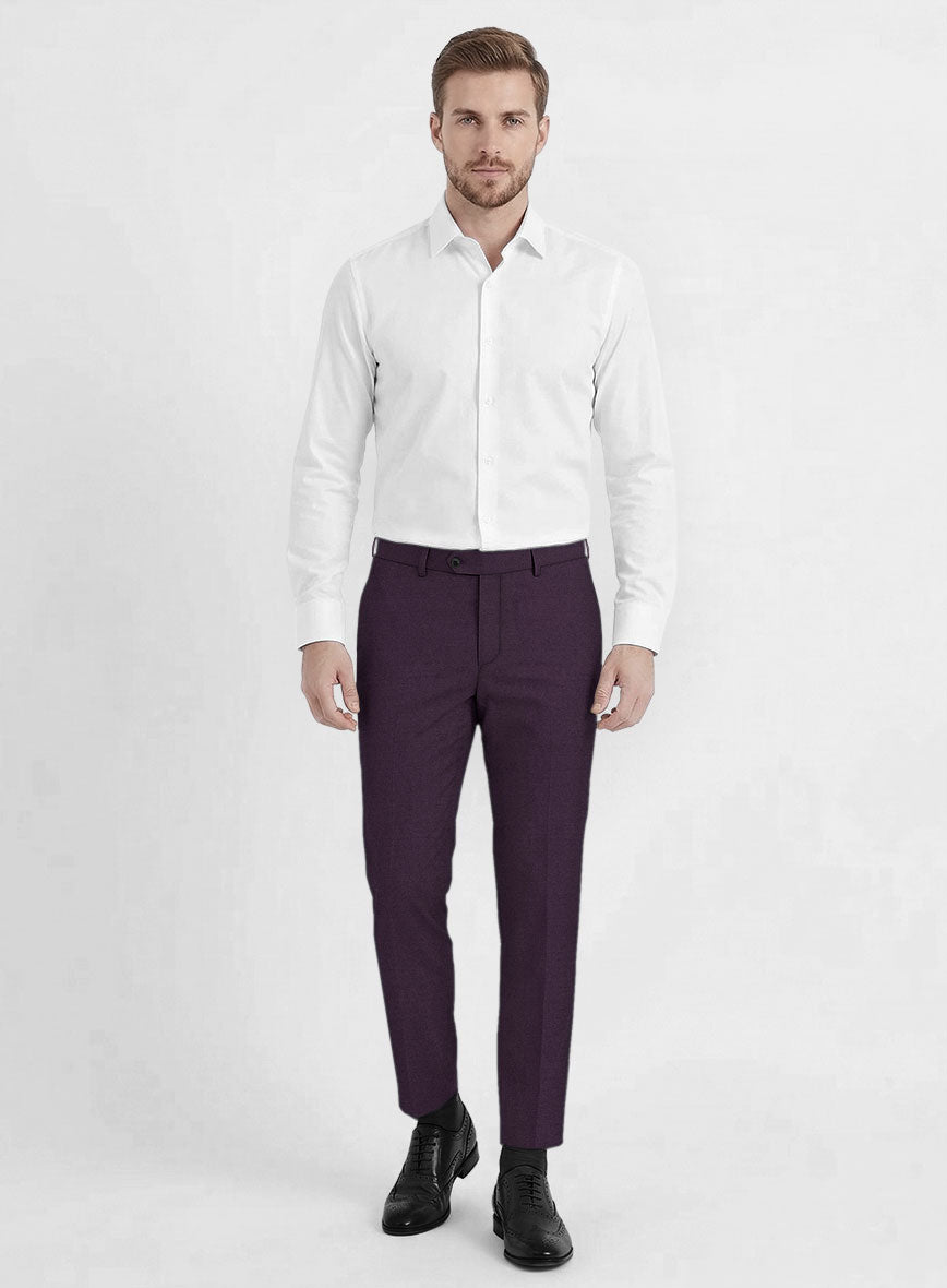 Reda Mauve Wool Pants - StudioSuits