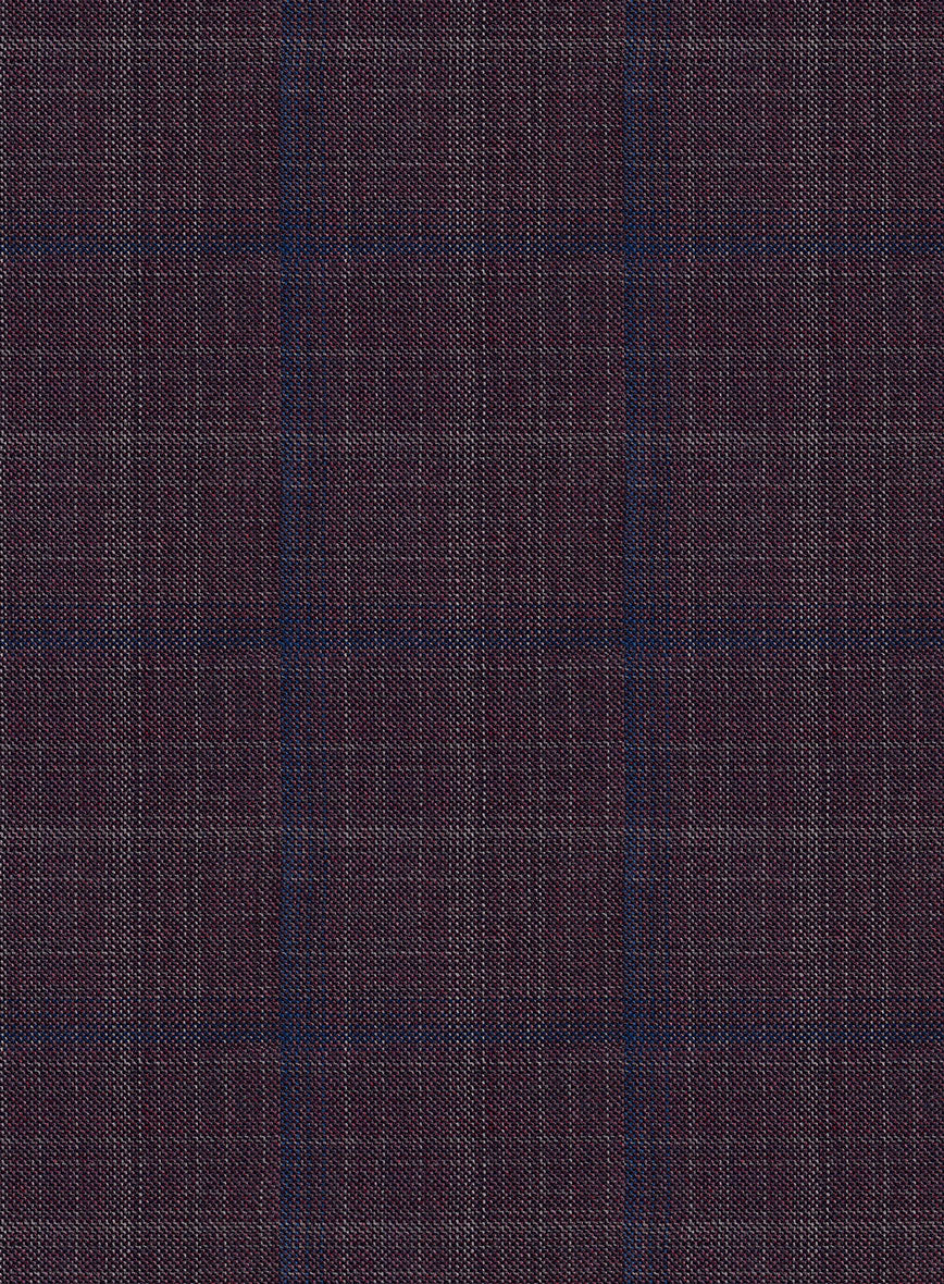 Reda Mulled Wine Checks Wool Jacket - StudioSuits