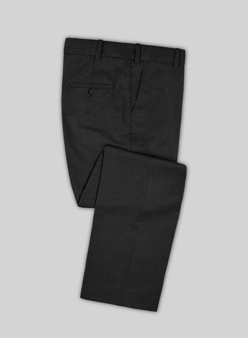 Reda Nova Charcoal Wool Pants - StudioSuits