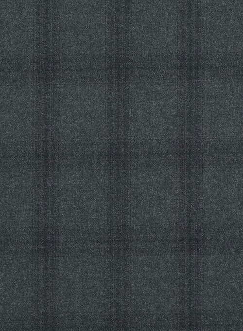 Reda Pied Gray Wool Pants - StudioSuits