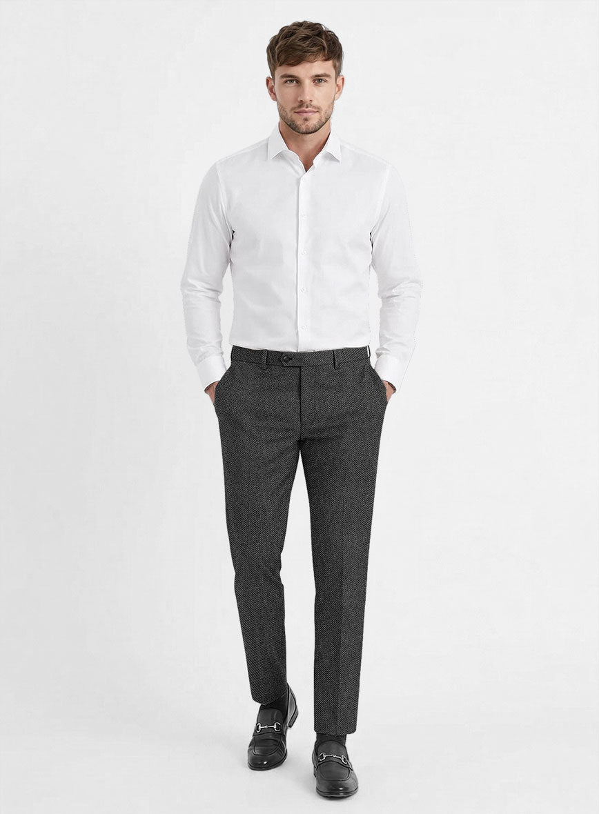 Reda Rovy Gray Wool Pants - StudioSuits