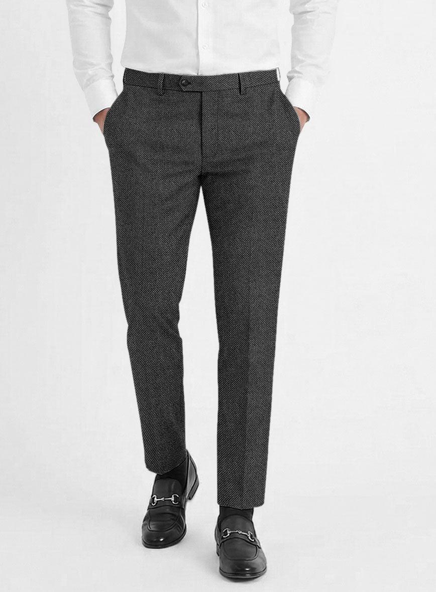 Reda Rovy Gray Wool Pants - StudioSuits