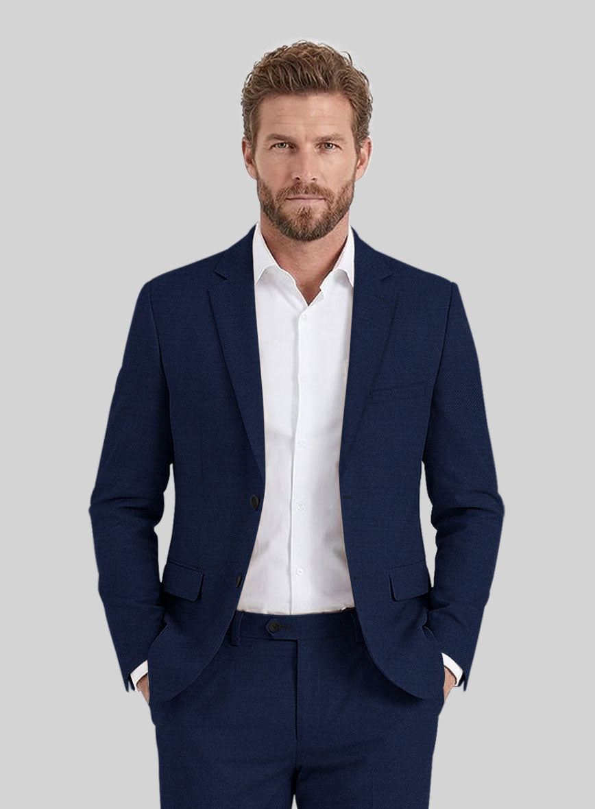 Reda Royal Blue Pure Wool Jacket - StudioSuits