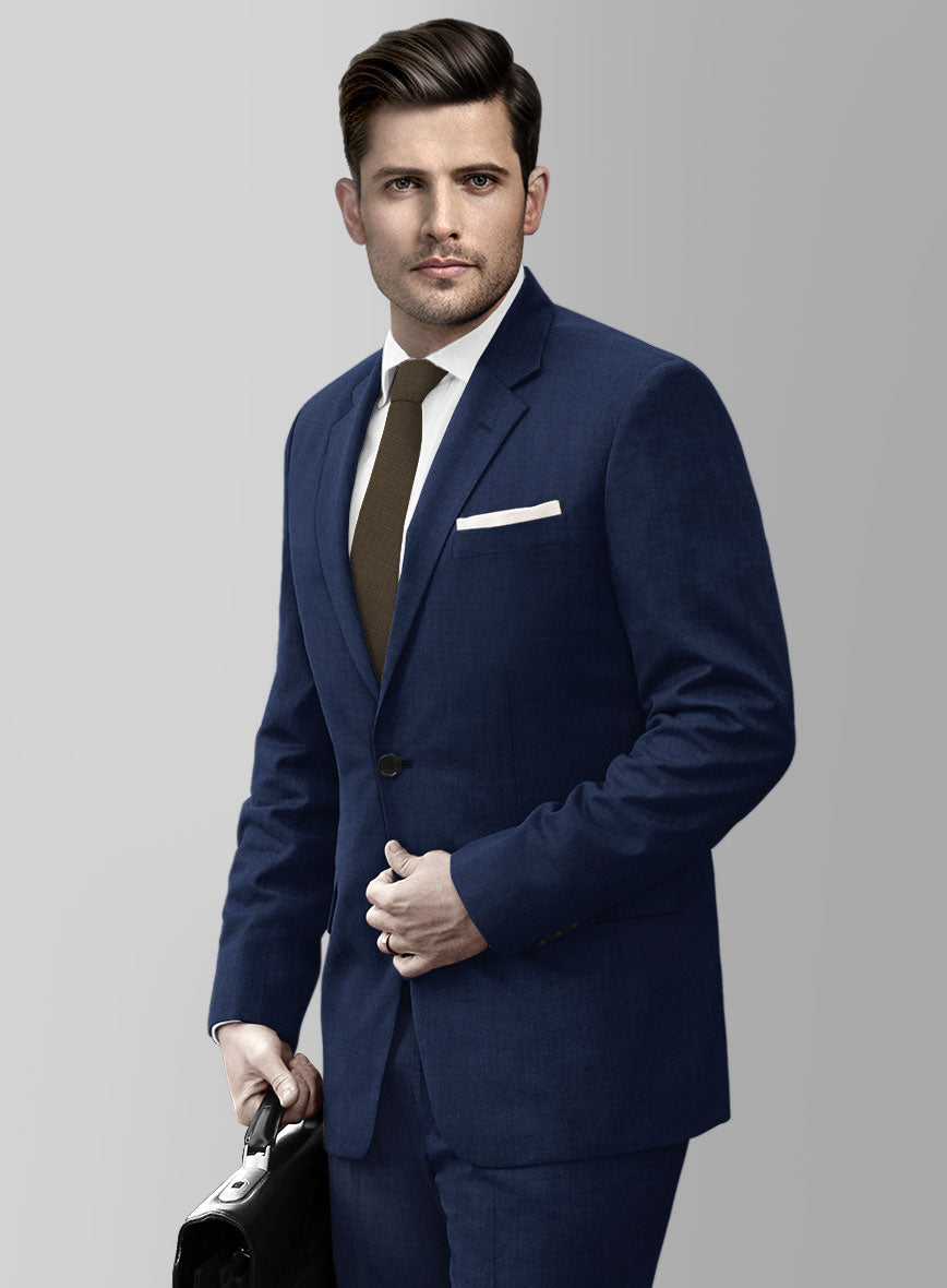 Reda Royal Blue Pure Wool Jacket - StudioSuits