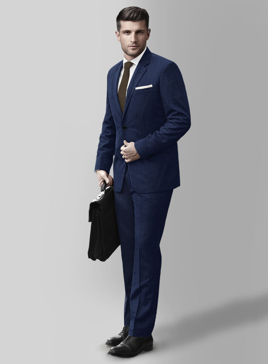Reda Royal Blue Pure Wool Suit – StudioSuits