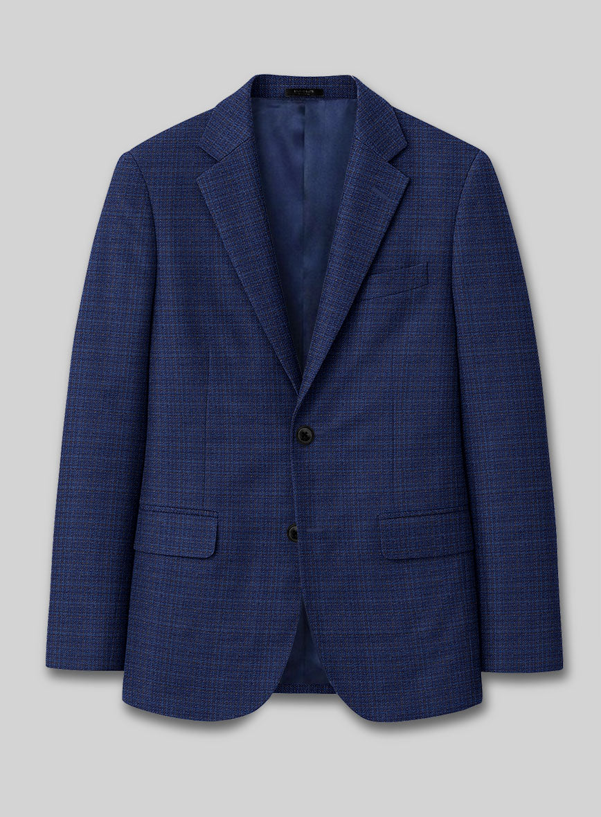 Reda Arijo Royal Blue Wool jacket - StudioSuits