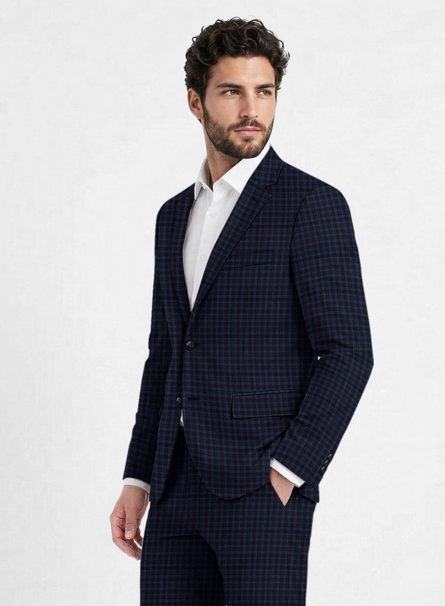 Reda Sarmen Checks Wool Jacket - StudioSuits