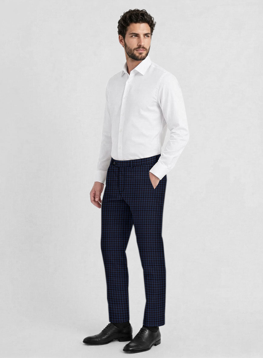 Reda Sarmen Checks Wool Pants - StudioSuits