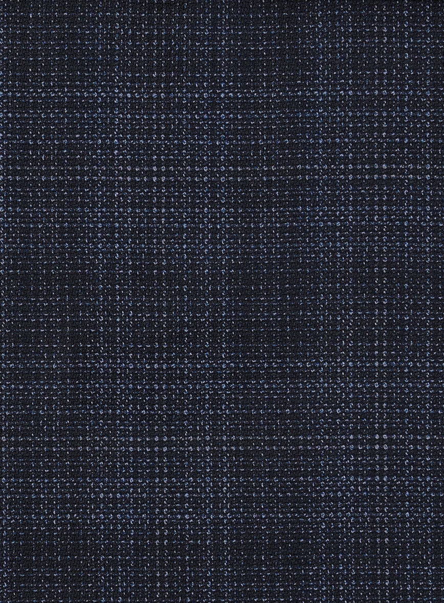 Reda Stibal Blue Checks Wool Jacket - StudioSuits