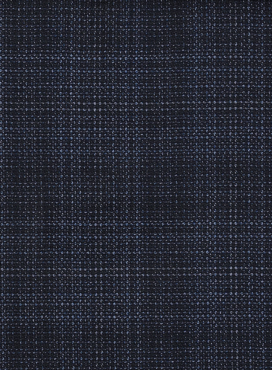 Reda Stibal Blue Checks Wool Jacket - StudioSuits
