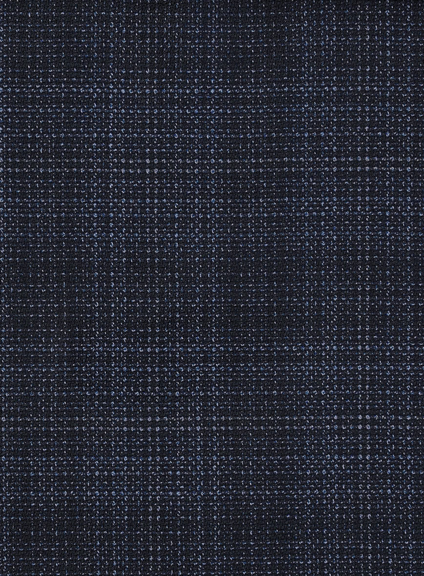 Reda Stibal Blue Checks Wool Suit - StudioSuits