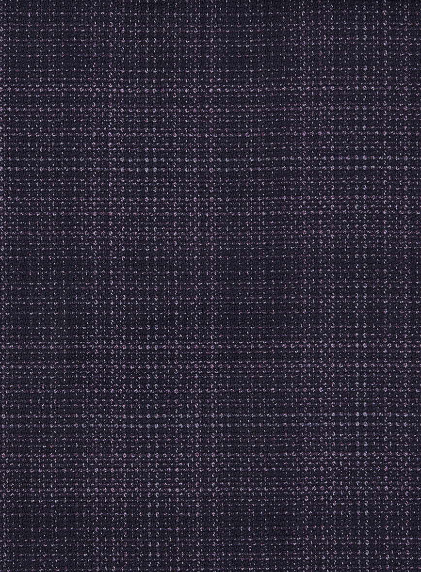 Reda Stibal Purple Checks Wool Jacket - StudioSuits