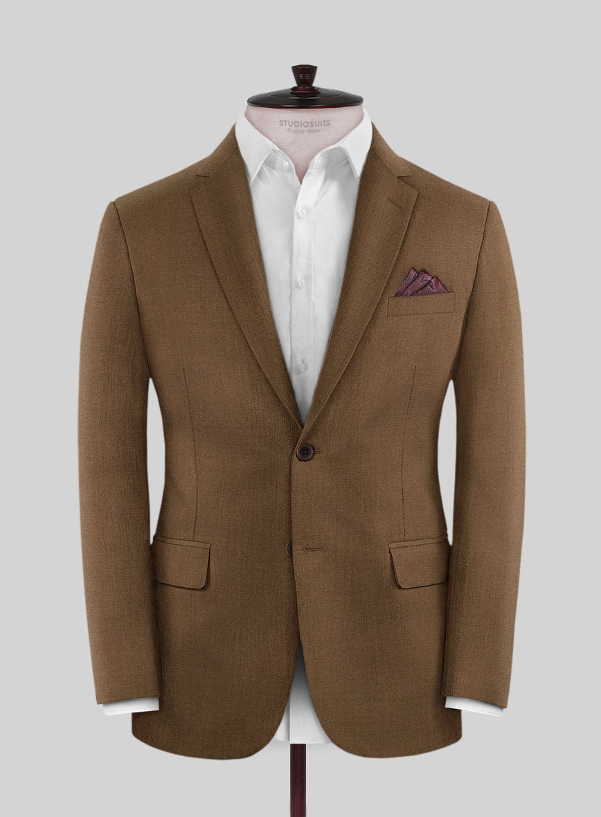 Reda Tan Wool Jacket - StudioSuits