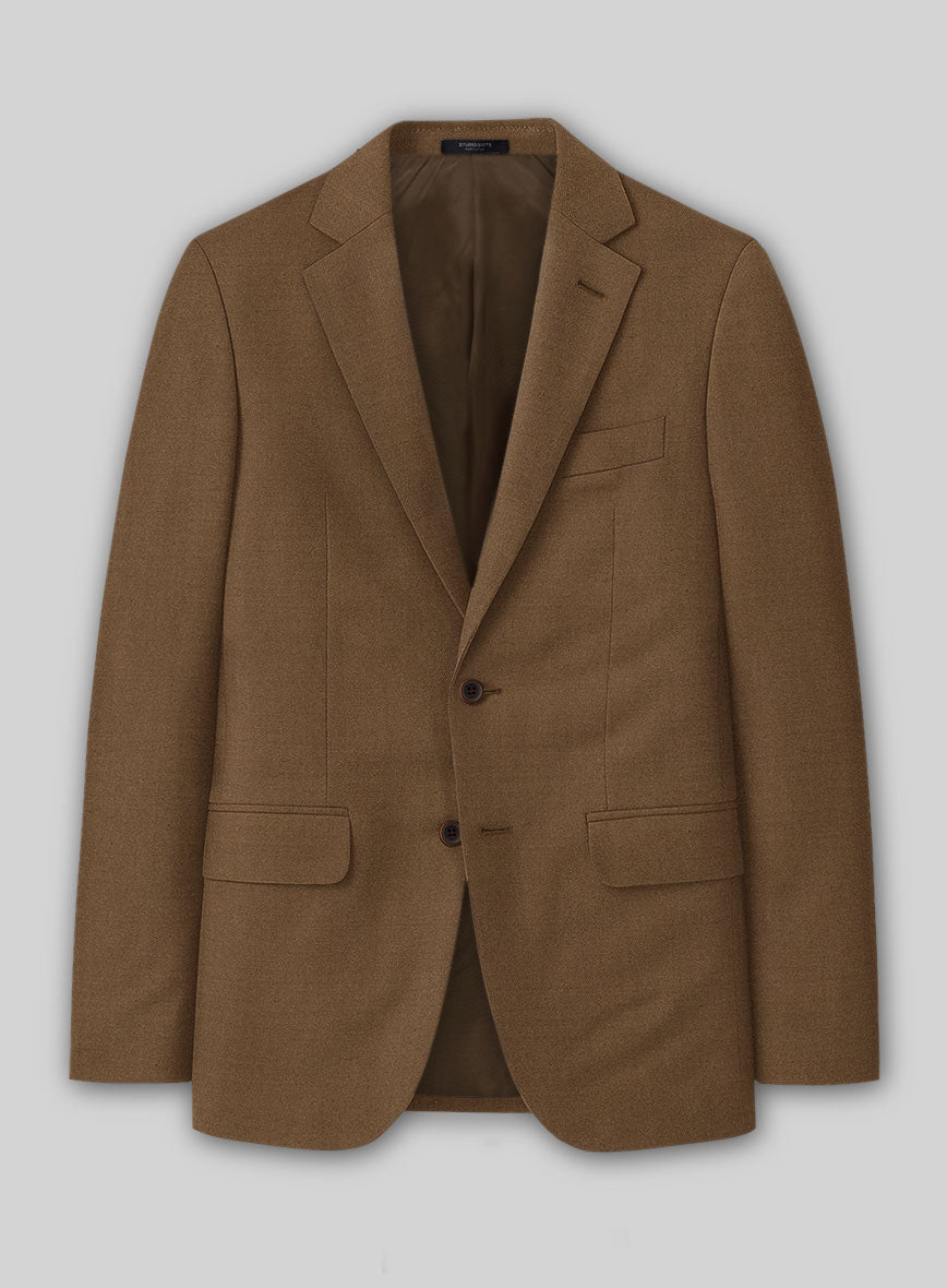 Reda Tan Wool Jacket - StudioSuits