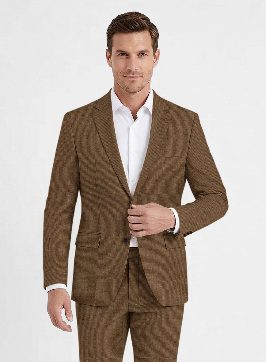 Reda Tan Wool Jacket - StudioSuits