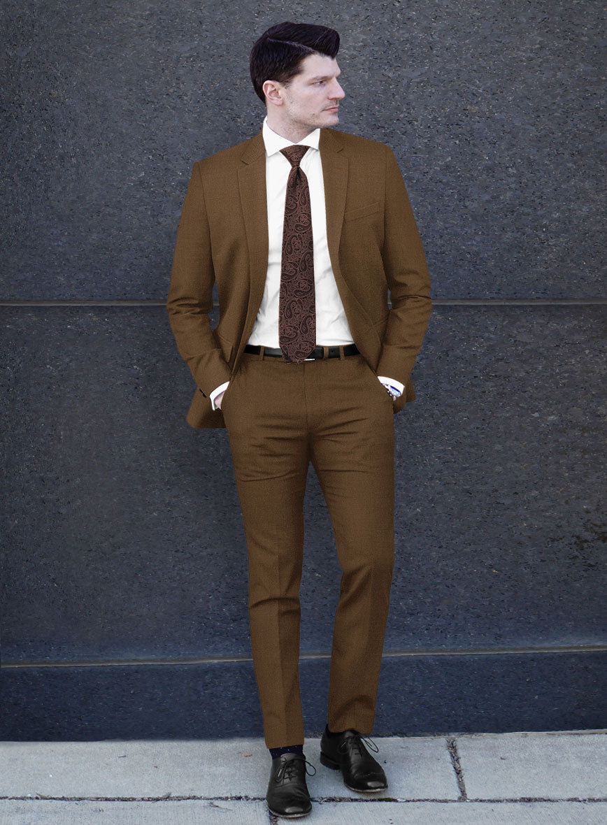 Reda Tan Wool Suit - StudioSuits