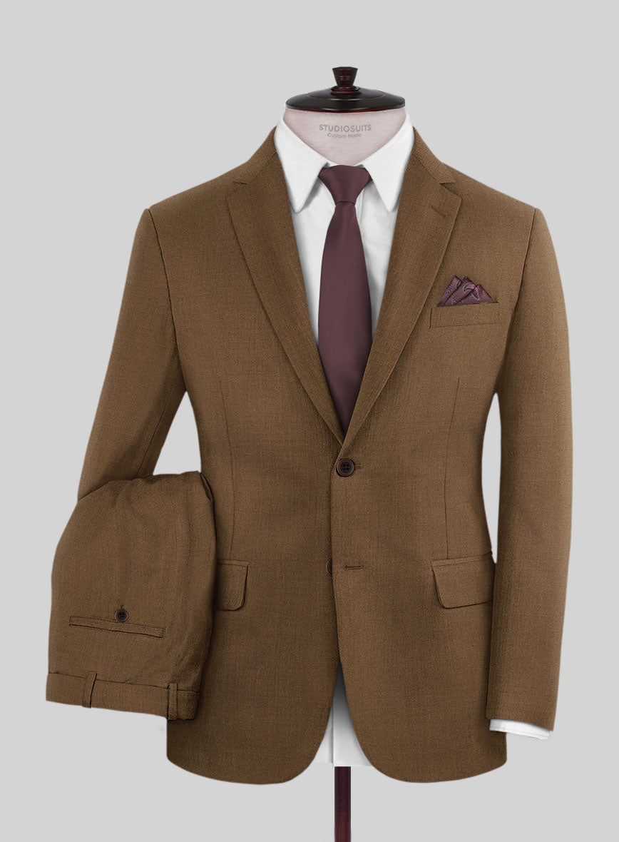 Reda Tan Wool Suit - StudioSuits