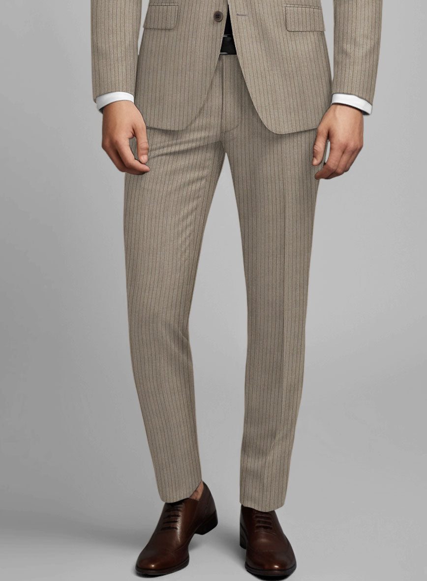 Reda Tibaro Brown Stripe Wool Suit – StudioSuits