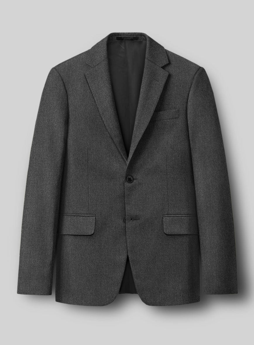 Reda Worsted Dark Gray Pure Wool Suit - StudioSuits