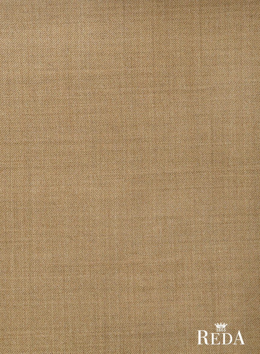 Reda Worsted Khaki Wool Pants - StudioSuits