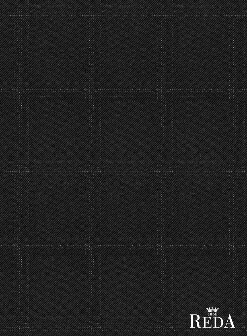 Reda Xime Black Checks Pants - StudioSuits