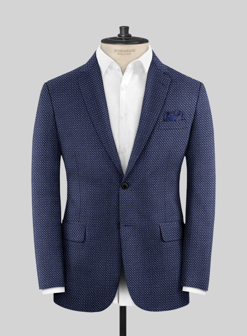 Reda Yunot Blue Wool Jacket - StudioSuits