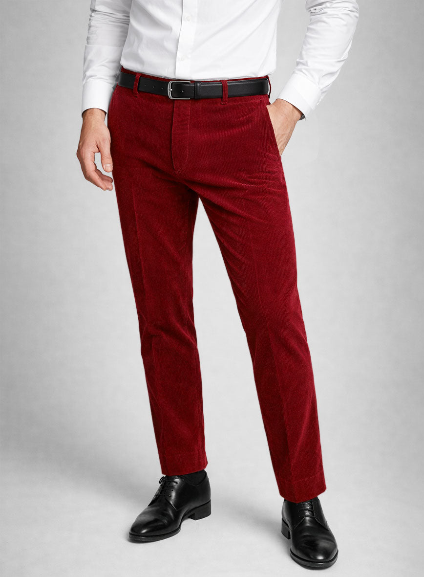 Red Corduroy Suit - StudioSuits