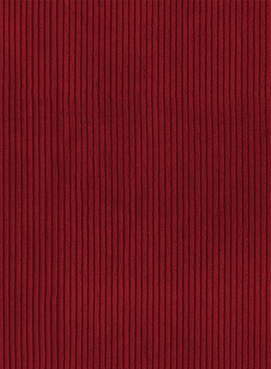 Red Thick Corduroy Jacket - StudioSuits