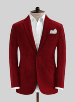 Red Thick Corduroy Suit - StudioSuits