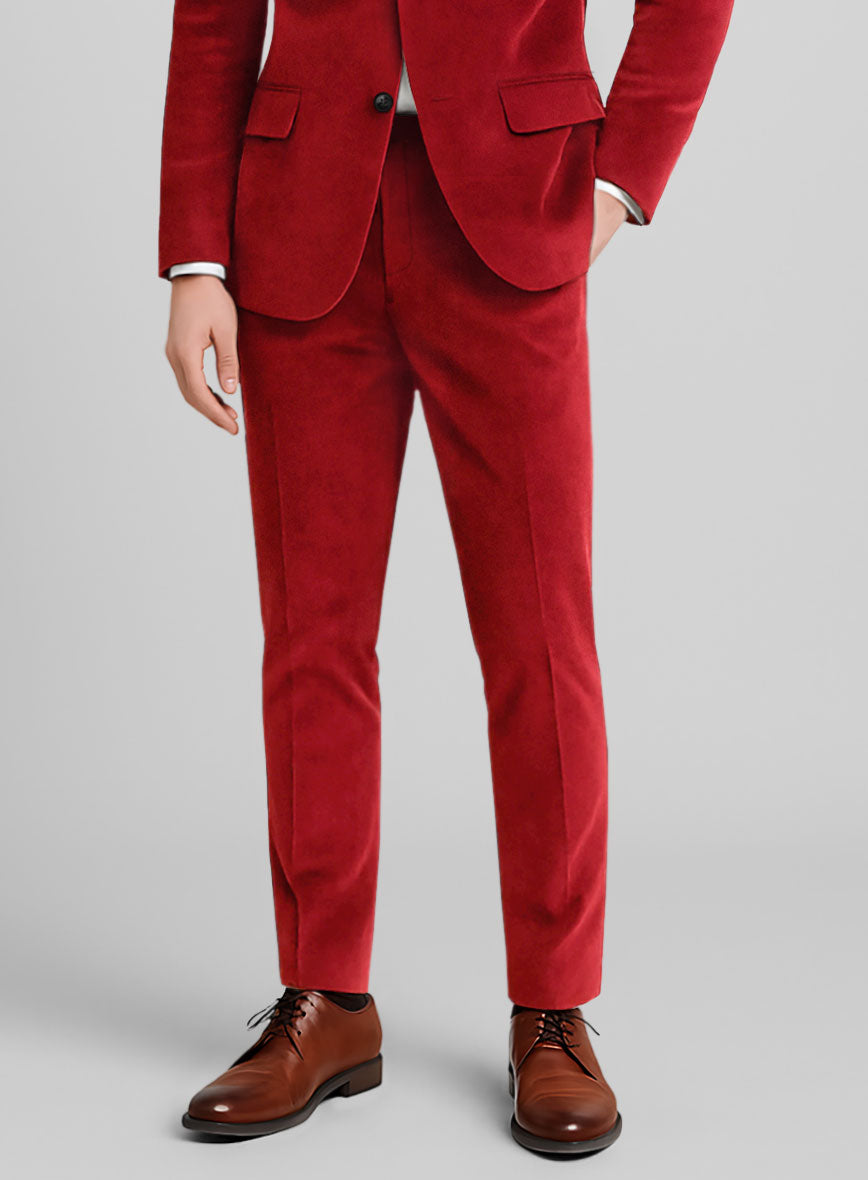 Red Velvet Suit - StudioSuits