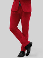 Red Velvet Tuxedo Suit - StudioSuits