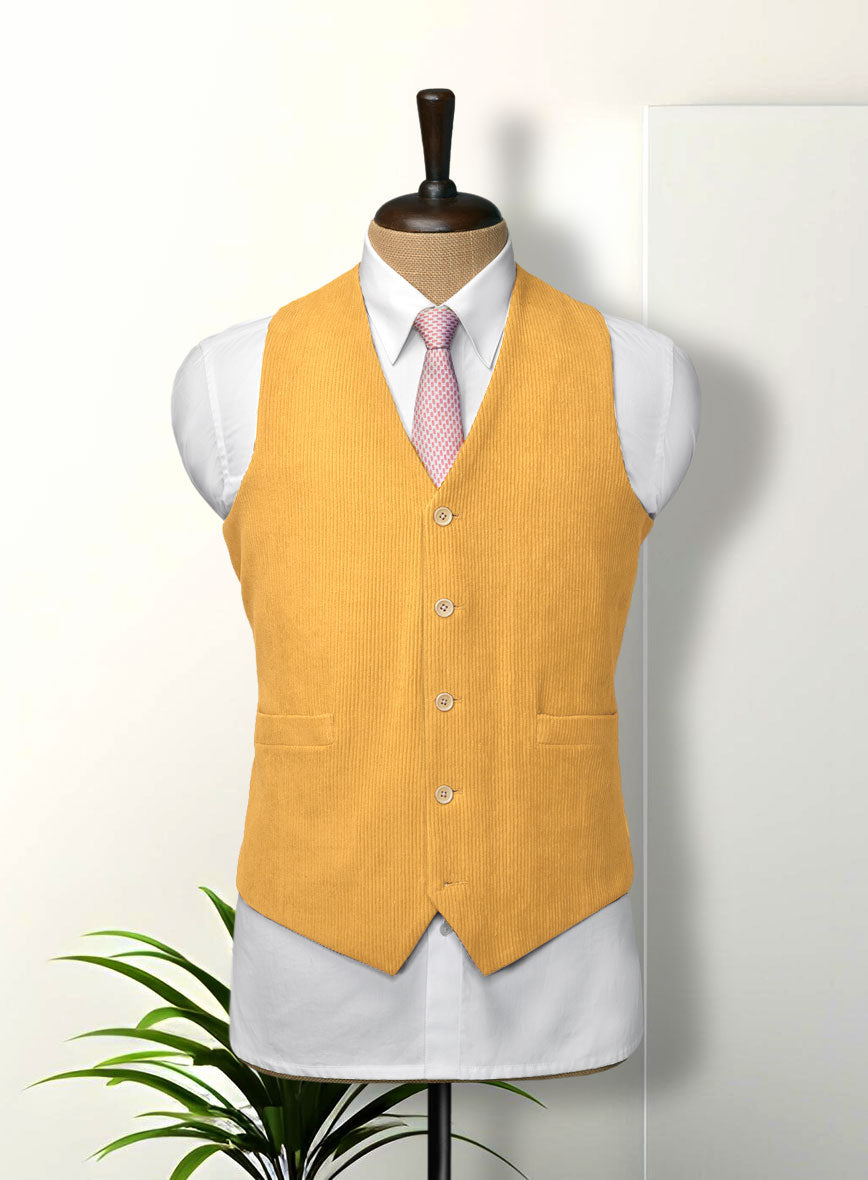 Red Yellow Corduroy Suit - StudioSuits