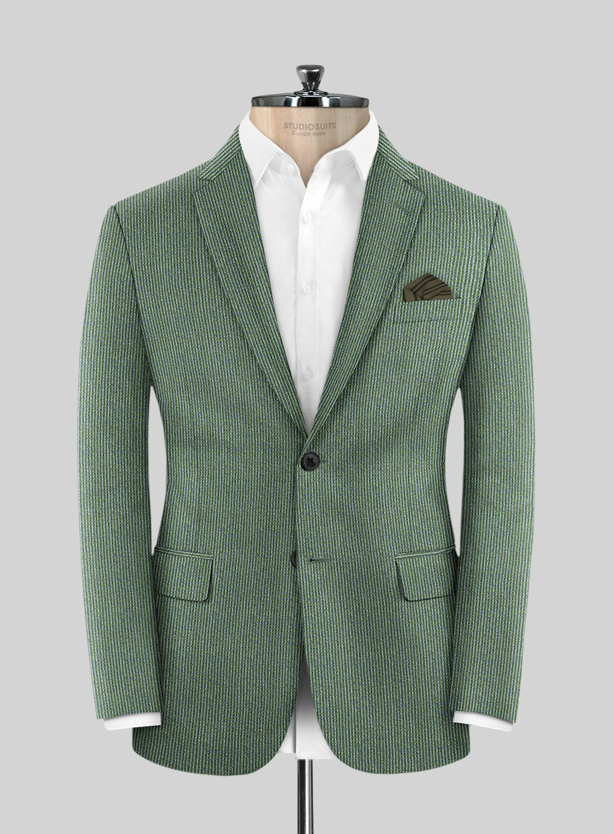 Regal Corded Green Stripe Tweed Suit - StudioSuits