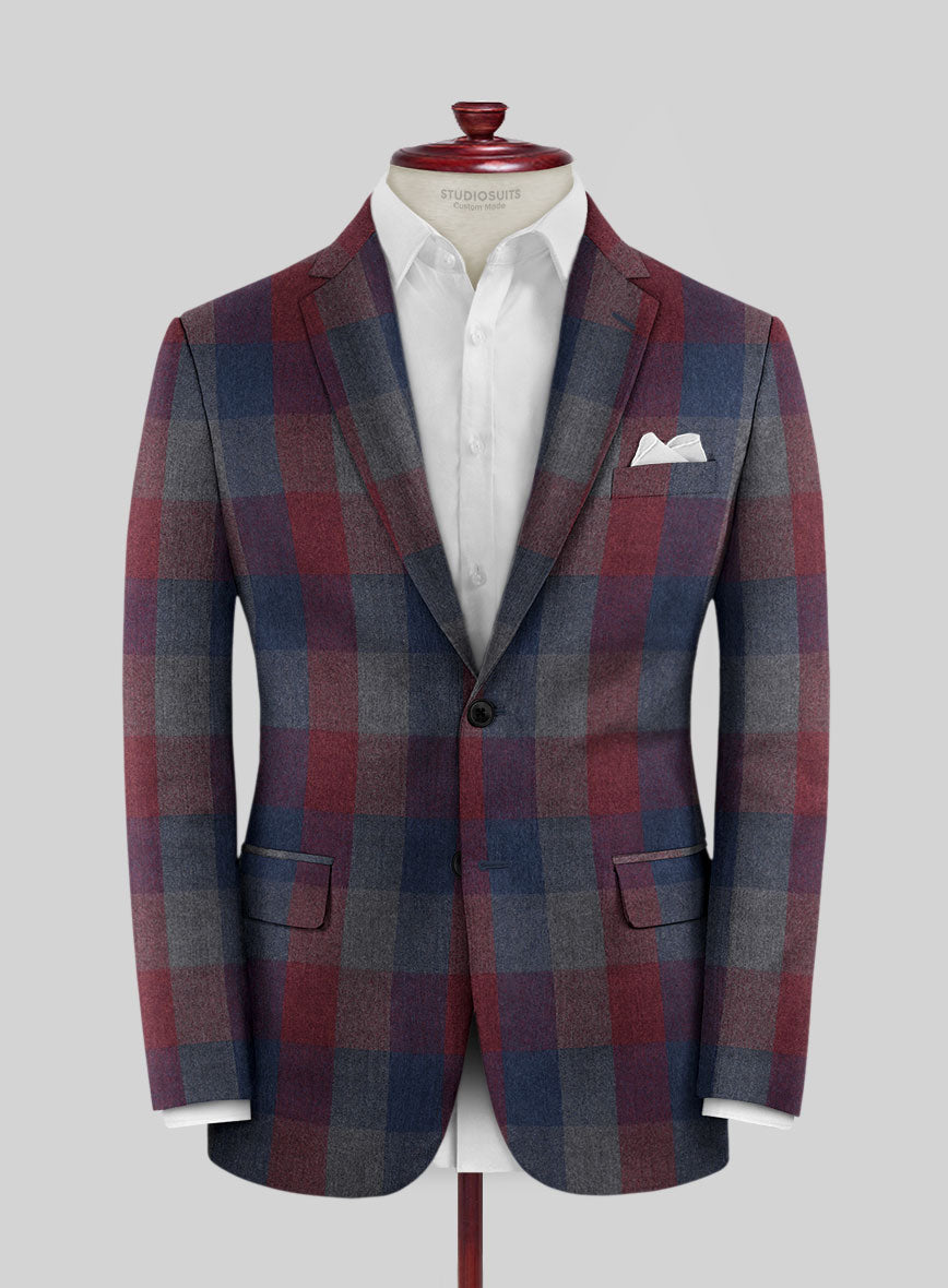 Regal Windowpane Lightweight Tweed Suit - StudioSuits
