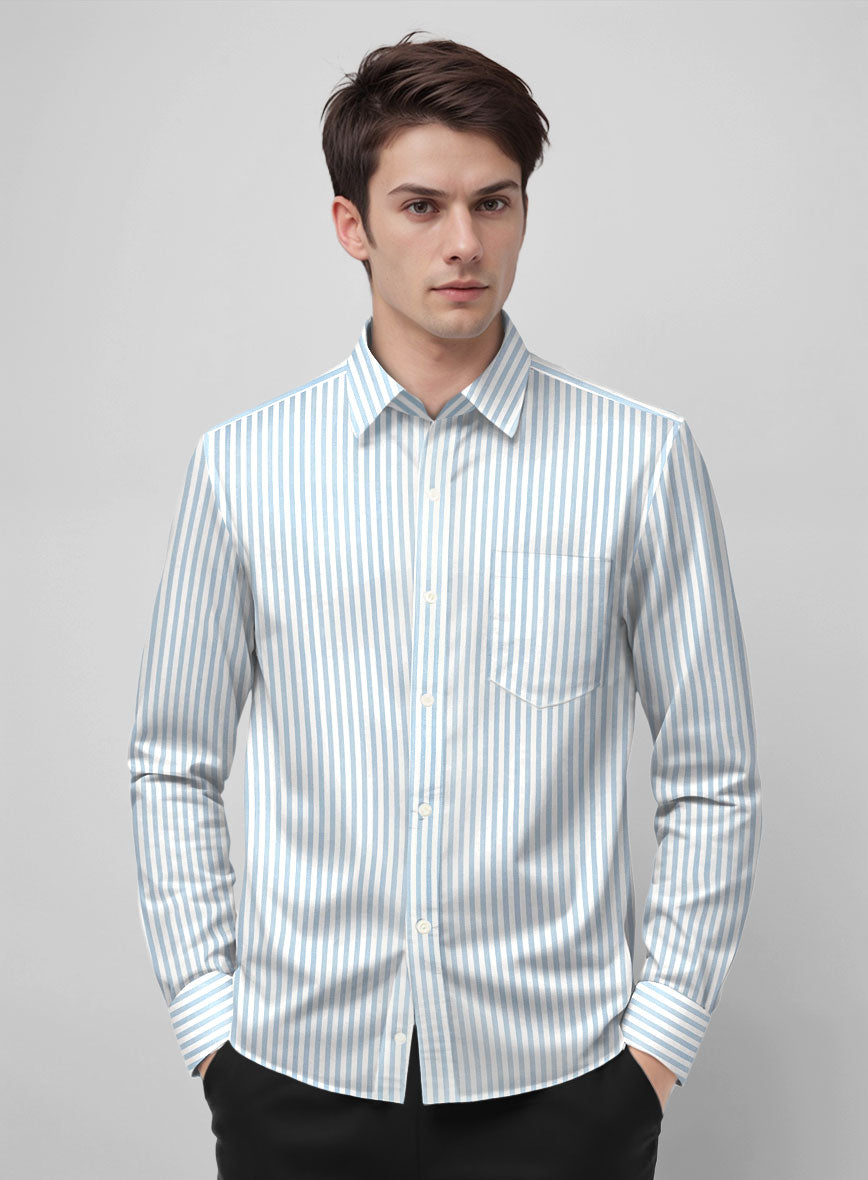 Regatta Stripe Cotton Shirt - StudioSuits